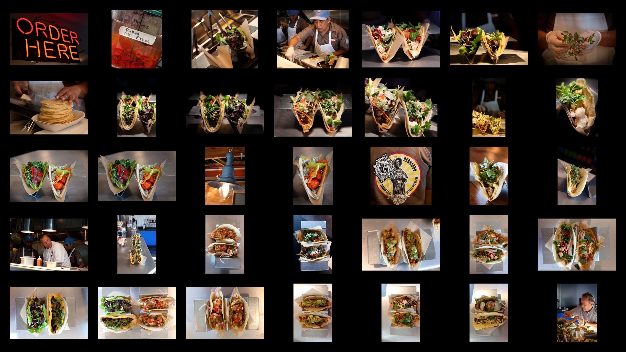 velvet taco collage