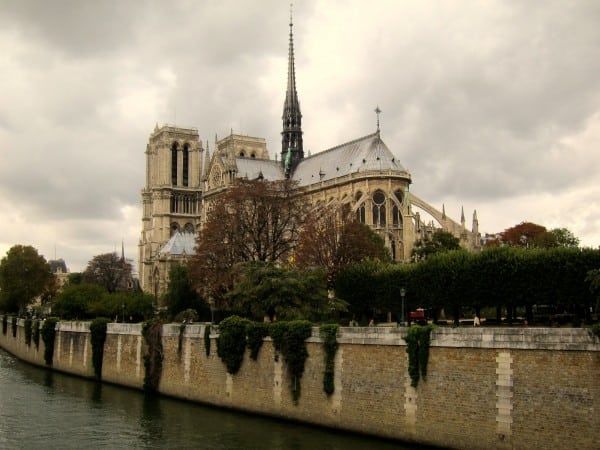 notre dame from left bank