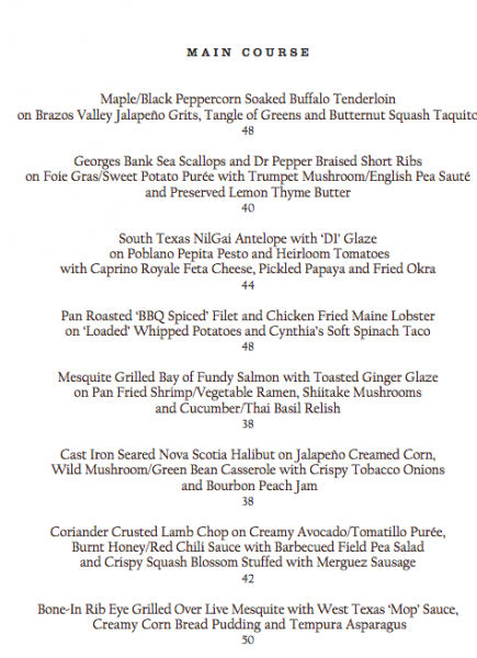 fearings menu 2