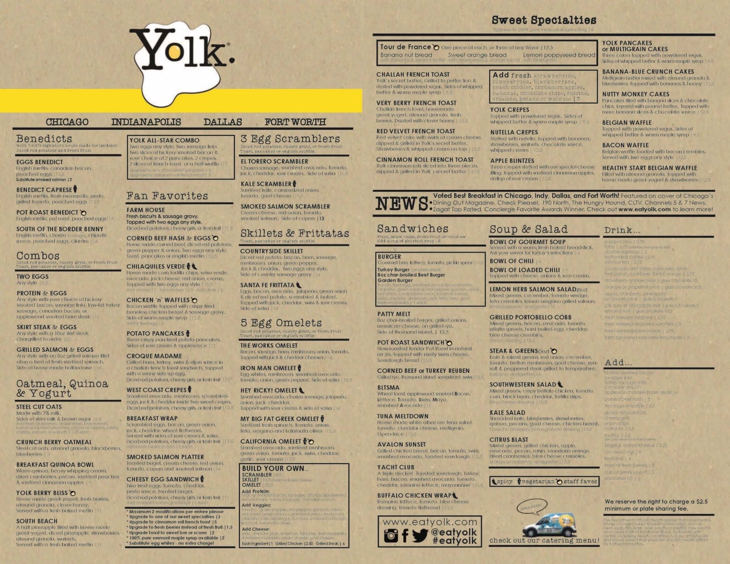 Yolk menu deals