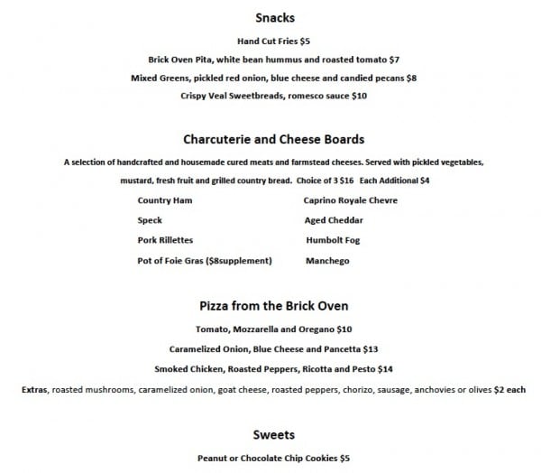 late night menu