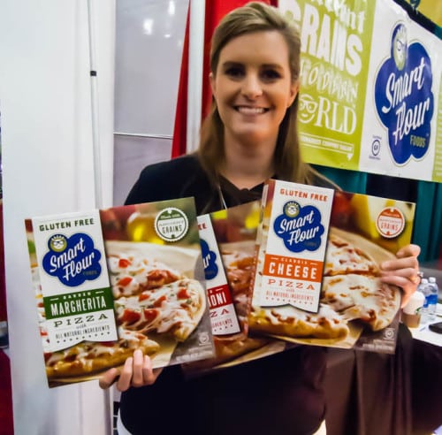 I'd never tasted a gluten free pizza dough that I liked until this one, from Smart Flour foods. The Smart Flour rep says you can buy their frozen pizzas at Central Market ($5) or pizzas built on their gluten-free crusts at Pie Five, Fireside Pies, Coal Vines and Campisi's