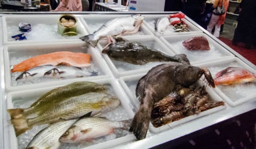 Hmmm. DIdn't see John Tesar or Omar Flores or Marc Cassel or even Jon Alexis near this display of fresh seafood, so I steered clear, too. 
