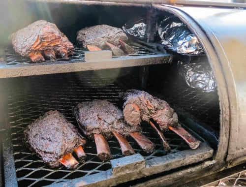 Pecan Lodge brought Lurlene and smoked some of their awesome beef ribs