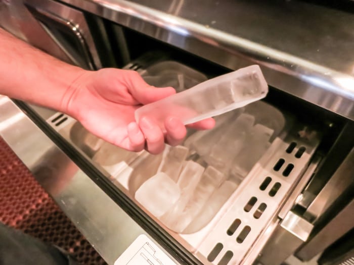 nine types of ice for cocktails