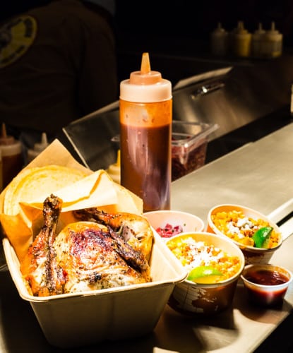 velvet taco's backdoor "side door" rotisserie chicken is just $10 on Mondays Velvet Taco Fort Worth Texas-11