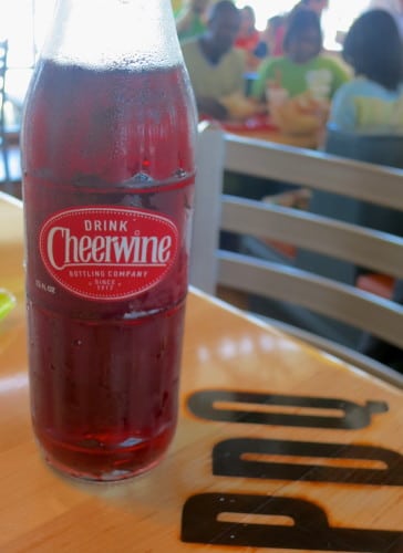 PDQ Frisco serves Cheerwine soda from North Carolina