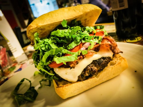 fork in the road's manchego burger