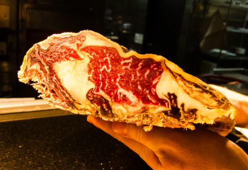 Dallas Chop House's 459-day dry-aged prime beef rib-eye