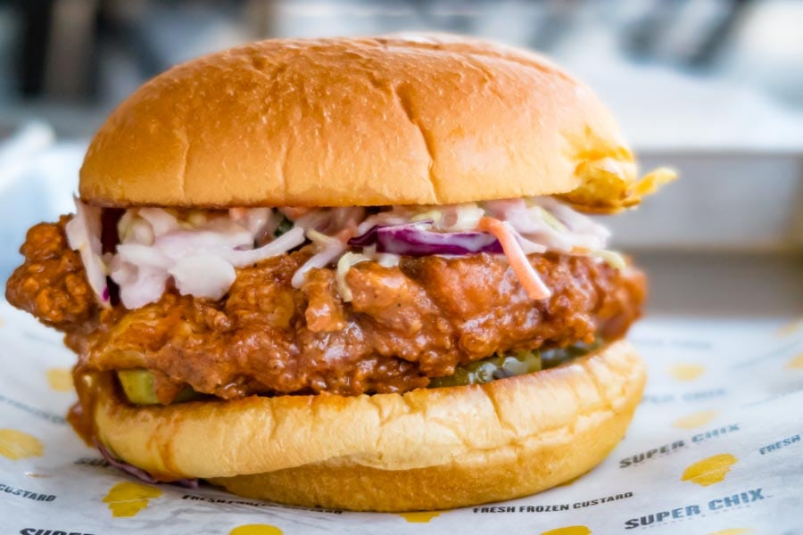 super chix new size chicken sandwich