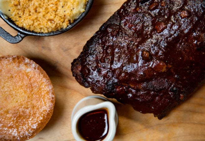 barbecue ribs corn texas